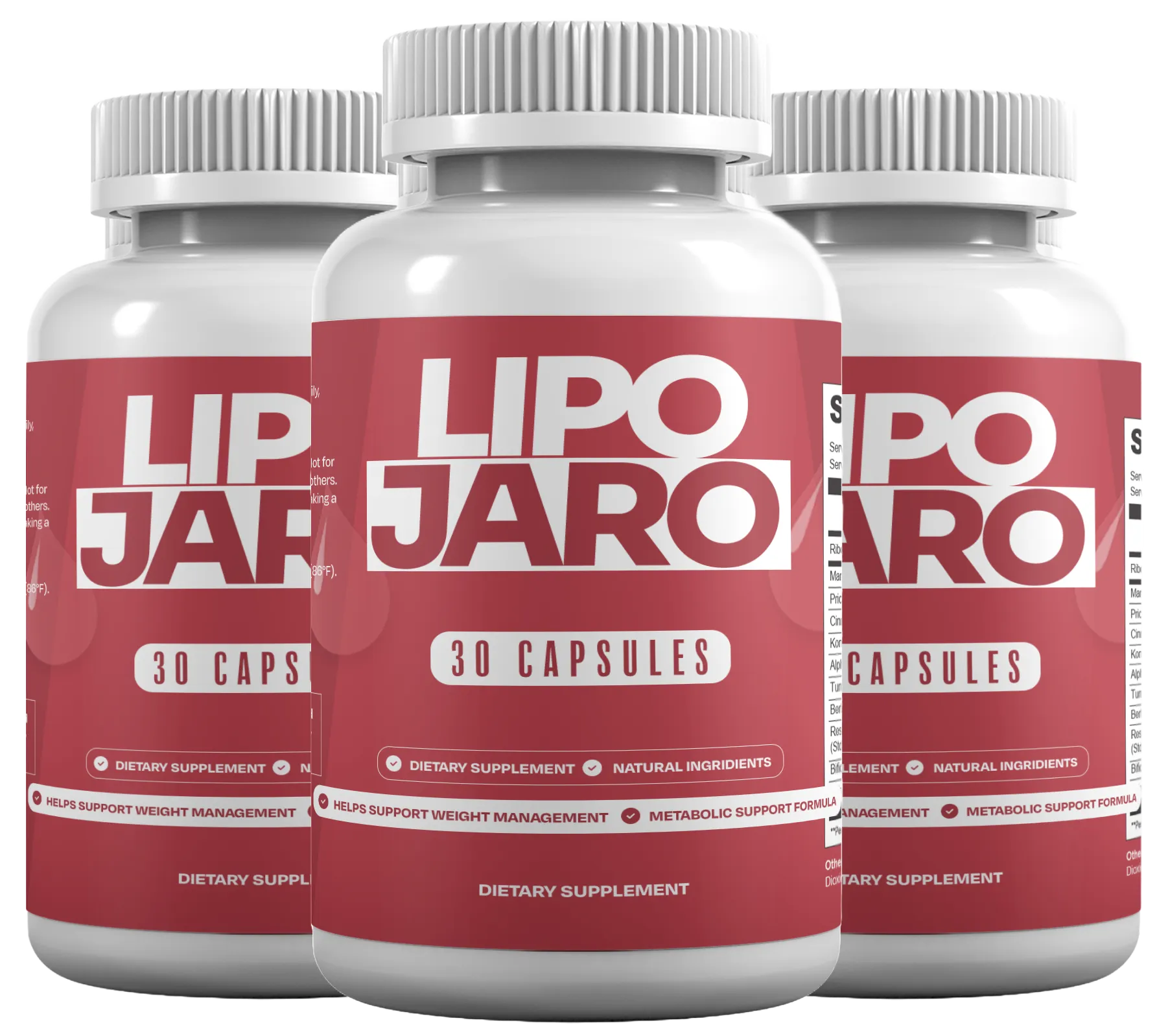LipoJaro 3 bottles package - 90 day supply